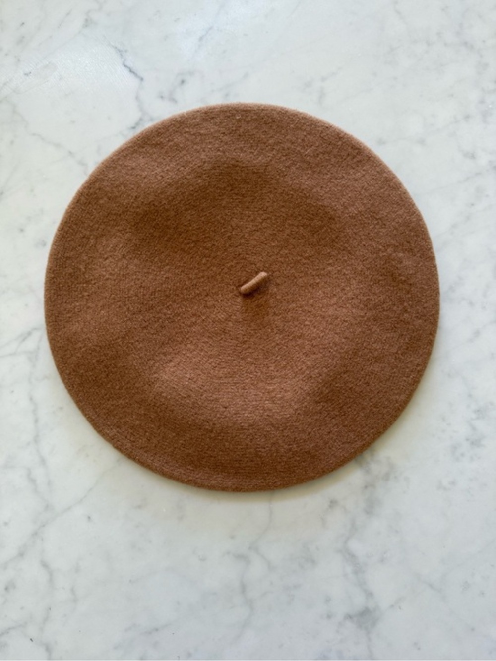 Draeger Paris Camel 100% Wool Beret Made France
